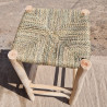 chaise haute en eucalyptus