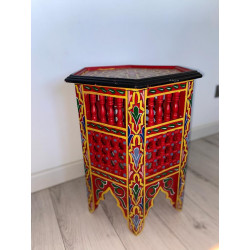 Table d'appoint orientale ' rouge '