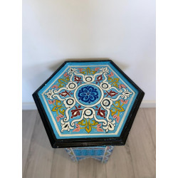 Table d'appoint orientale ' bleu '