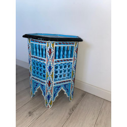 Table d'appoint orientale ' bleu '