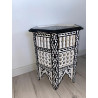 Table d'appoint orientale ' blanche '