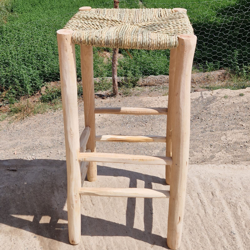 chaise haute en eucalyptus